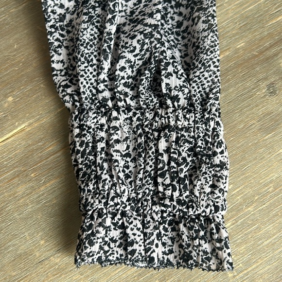 Ever New Petite Skater Ruffled Tiered Dress Long Sleeves - Picture 16 of 17